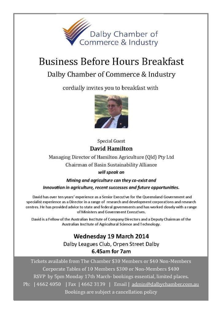 Business Before Hours with David Hamilton